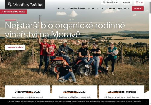 Zobrazit webové stránky Vinařství Válka Nosislav