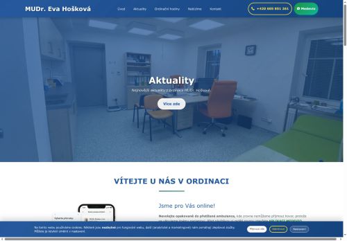 Zobrazit webové stránky Praktický lékař pro dospělé - MUDr. Eva Hošková