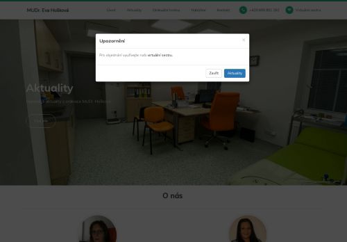 Zobrazit webové stránky Praktický lékař pro dospělé - MUDr. Eva Hošková