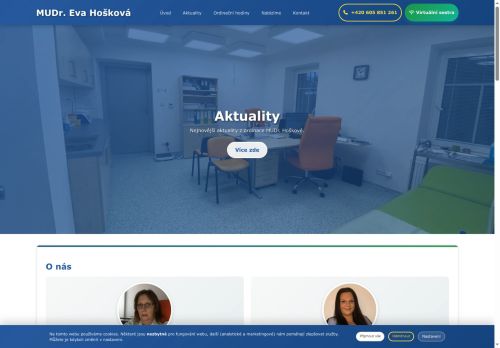 Zobrazit webové stránky Praktický lékař pro dospělé - MUDr. Eva Hošková