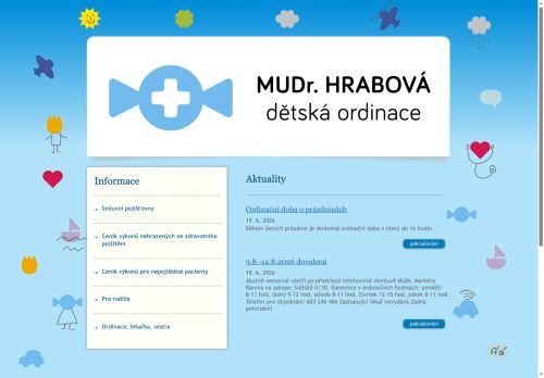 Zobrazit webové stránky Praktický lékař pro děti a dorost - MUDr. Michaela Hrabová