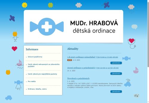Zobrazit webové stránky Praktický lékař pro děti a dorost - MUDr. Michaela Hrabová