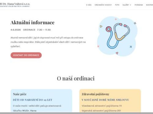 Praktický lékař pro děti a dorost - MUDr. Hana Vojtová