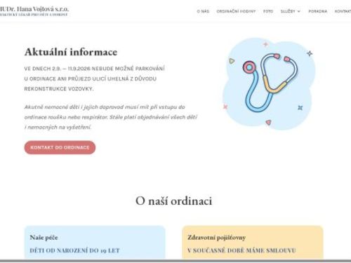 Praktický lékař pro děti a dorost - MUDr. Hana Vojtová