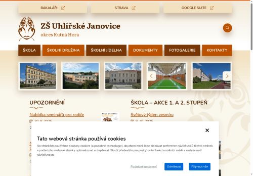 Základní škola Uhlířské  Janovice, okres Kutná Hora nabízí práci na pozici Učitel/ka 1.st. ZŠ v obci Uhlířské Janovice