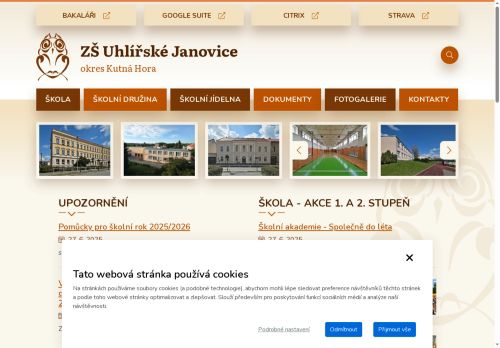 Základní škola Uhlířské Janovice, okres Kutná Hora nabízí práci na pozici Uklízeč/ka v obci Uhlířské Janovice