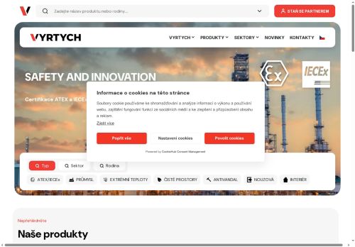 VYRTYCH a.s. nabízí práci na pozici Montéři svítidel v obci Židněves