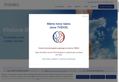 Zobrazit webové stránky Centrum dermatologické angiologie Phlebomedica s.r.o. - MUDr. Strejček, MUDr. Horváth, MUDr. Julínek