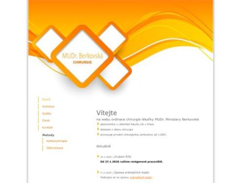 Chirurgická ordinace - MUDr. Miroslava Berkovská