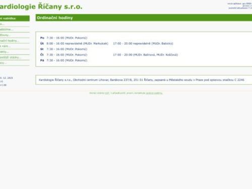 Kardiologie Říčany s.r.o. - MUDr. Richard Pokorný