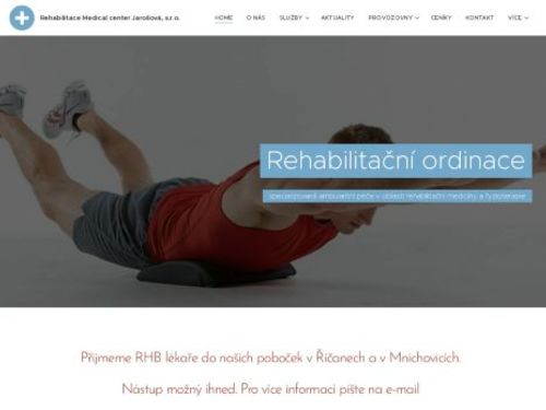 Rehabilitace - MUDr. Hana Jarošová, Ph.D.
