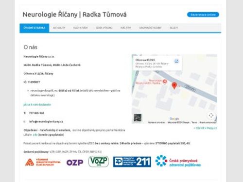 Neurologie Říčany - MUDr. Radka Tůmová