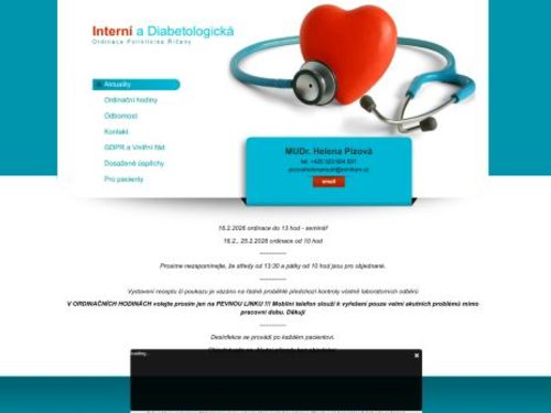 Interní a diabetologická ordinace - MUDr. Helena Pízová