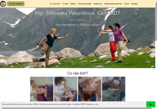 Zobrazit webové stránky Fyzioterapie - Mgr. Štěpánka Pospíšilová, Cert. MDT