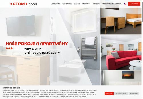 Hotel ATOM s.r.o. nabízí práci na pozici ČÍŠNÍK - SERVÍRKA (VEDOUCÍ SMĚNY) v obci Třebíč