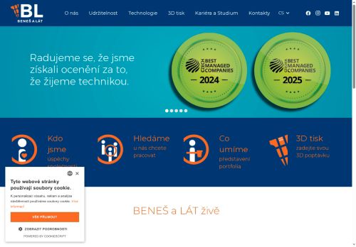 BENEŠ a LÁT a.s. nabízí práci na pozici Nástrojář (m/ž) v obci Poříčany