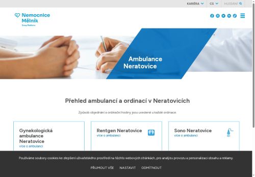 Zobrazit webové stránky Gynekologická ambulance Premium - Nemocnice Neratovice