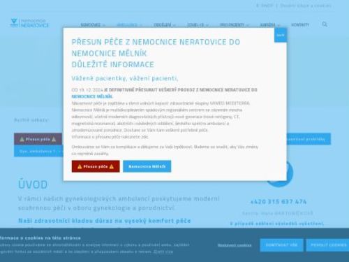 Gynekologická ambulance Premium - Nemocnice Neratovice