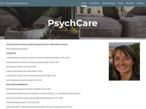 Psychiatrie - MUDr. Michaela Bartáková