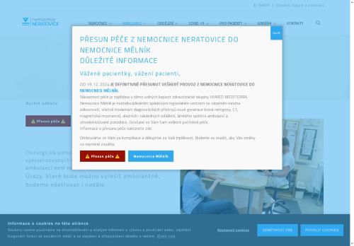 Zobrazit webové stránky Chirurgická ambulance - Nemocnice Neratovice