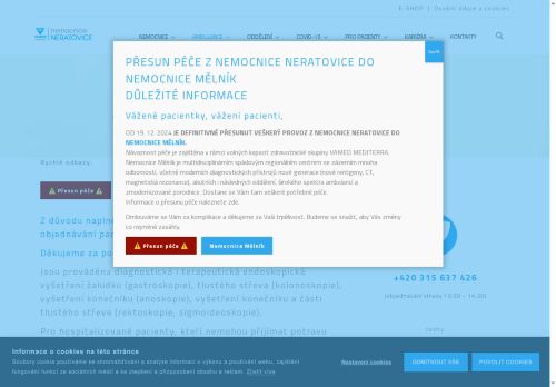 Zobrazit webové stránky Gastroenterologická ambulance - Nemocnice Neratovice