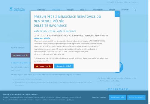 Zobrazit webové stránky Kardiologická ambulance - Nemocnice Neratovice