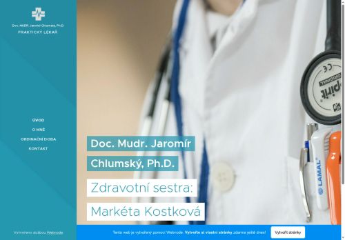 Zobrazit webové stránky Praktický lékař pro dospělé - Nerapraktik - Doc. MUDr. Jaromír Chlumský, Ph.D.