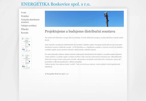 ENERGETIKA Boskovice spol. s r.o. nabízí práci na pozici Projektant rozvodných zařízení - sítí VN, NN a TS (m/ž) v obci Boskovice