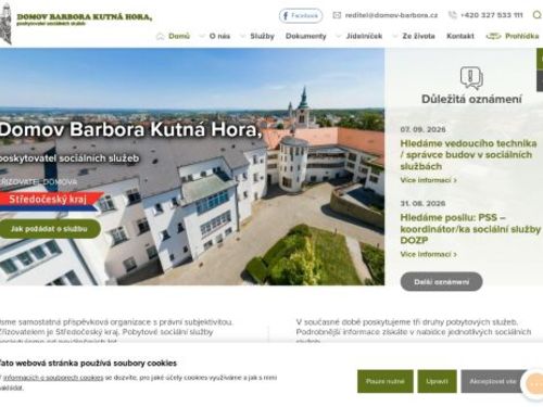 Domov Barbora Kutná Hora, poskytovatel sociálních služeb