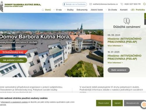 Domov Barbora Kutná Hora, poskytovatel sociálních služeb
