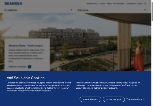 Webové stránky Skanska Asfalt s.r.o., Poříčany