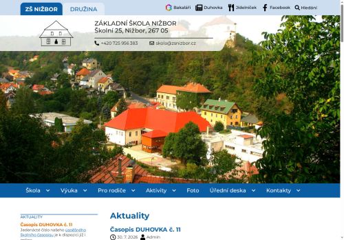 Základní škola Nižbor, okres Beroun nabízí práci na pozici Asistent pedagoga v obci Nižbor