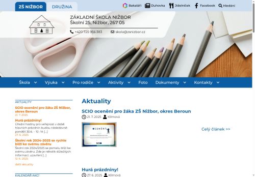 Základní škola Nižbor, okres Beroun nabízí práci na pozici Asistenti pedagogů v obci Nižbor