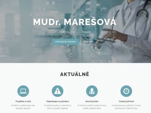 Praktický lékař pro dospělé - MUDr. Iveta Marešová