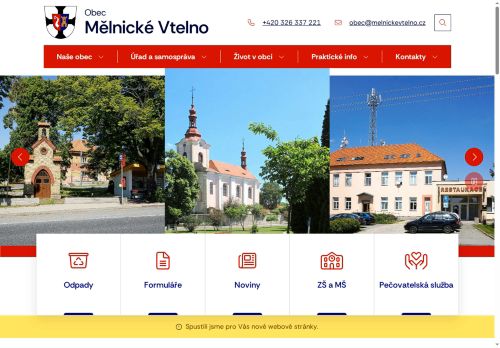 Zobrazit webové stránky Obecní úřad Mělnické Vtelno