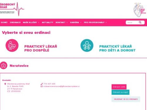 Praktický lékař pro dospělé - Všeobecný lékař s.r.o. - MUDr. Vladimír Pavel