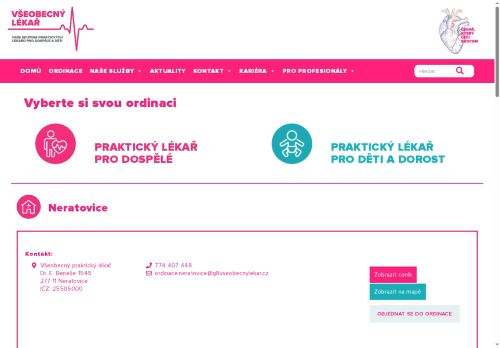 Zobrazit webové stránky Praktický lékař pro dospělé - Všeobecný lékař s.r.o. - MUDr. Vladimír Pavel
