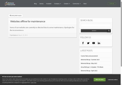 BOHEMIA INTERACTIVE a.s. nabízí práci na pozici Technical Designer (m/ž) v obci Mníšek pod Brdy