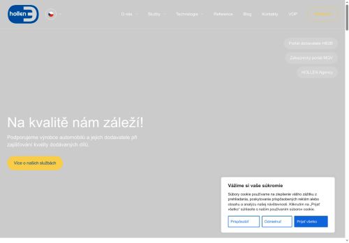 Webové stránky HOLLEN CZ s. r. o., Mladá Boleslav