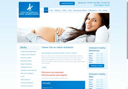 Zobrazit webové stránky Gynekologická ambulance - MUDr. Jaromír Karban