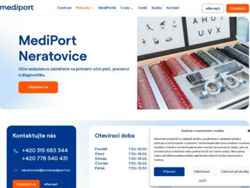 Oční ambulance MEDIPORT - MUDr. Zuzana Zavřelová, MUDr. Klaudia Patakiová