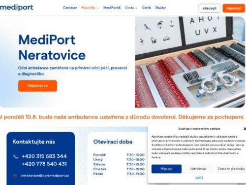 Oční ambulance MEDIPORT - MUDr. Zuzana Zavřelová, MUDr. Klaudia Patakiová