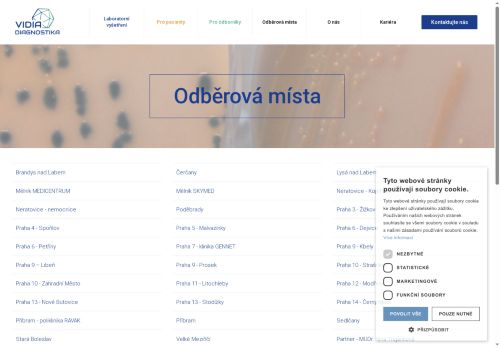 Zobrazit webové stránky Odběrová laboratoř - VIDIA-DIAGNOSTIKA, s.r.o.
