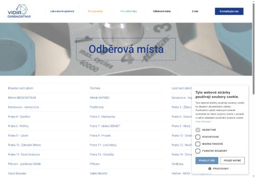 Zobrazit webové stránky Odběrová laboratoř - VIDIA-DIAGNOSTIKA, s.r.o.