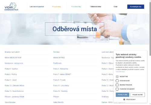 Zobrazit webové stránky Odběrová laboratoř - VIDIA-DIAGNOSTIKA, s.r.o.