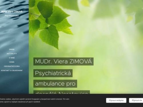 Psychiatrická ambulance pro dospělé - MUDr. Viera Zimová