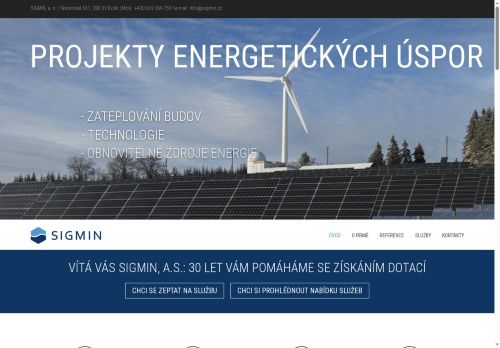 SIGREEN s.r.o. nabízí práci na pozici projektant/ka v obci Kolín