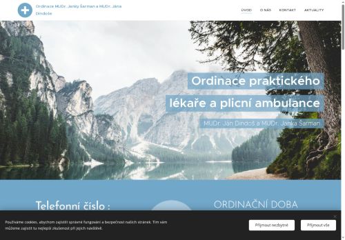 Zobrazit webové stránky Privátní praktický a plicní lékař - MUDr. Ján Dindoš a MUDr. Janka Šarman