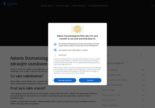 Zobrazit webové stránky Zubní klinika - Adonis Dental Neratovice - MUDr. Petr Kohout