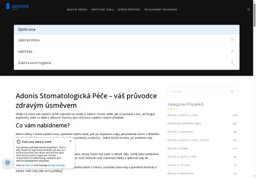 Zobrazit webové stránky Zubní klinika - Adonis Dental Neratovice - MUDr. Petr Kohout